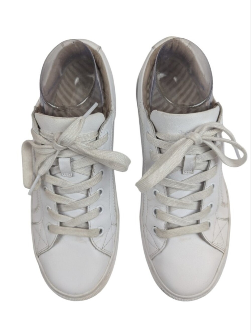 Taos Plim Soul Lux White Leather Comfort Sneakers Size 9 - Picture 6 of 14